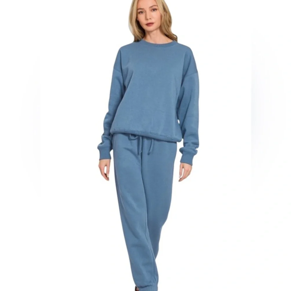 π Zenana Comfy Sweatshirt and Sweatpants Set. M. NWT!! - Picture 1 of 1